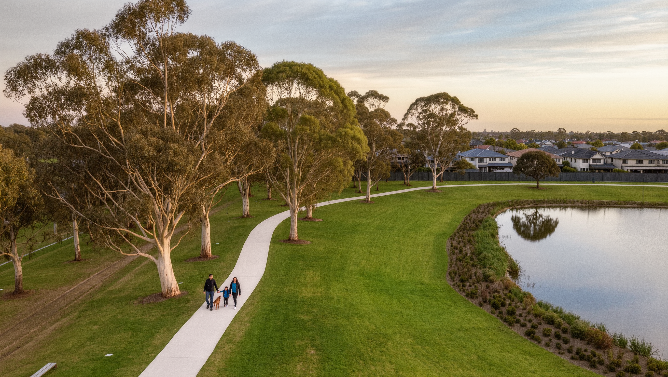 Creek and parkland